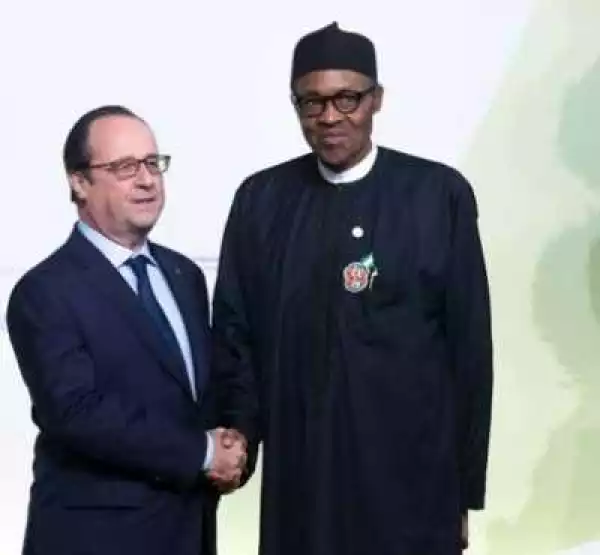 Photos: Buhari Welcomed By French President To UN Climate Change Conference
